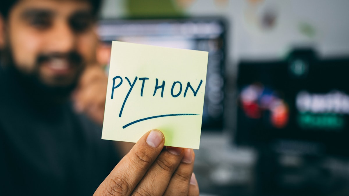 Python code on screen